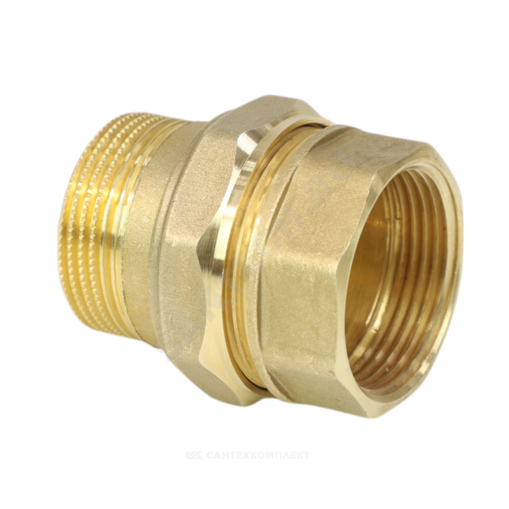 Соединитель латунь американка Ду 50 (2") прямой ВР/НР LD LD.65.520.50