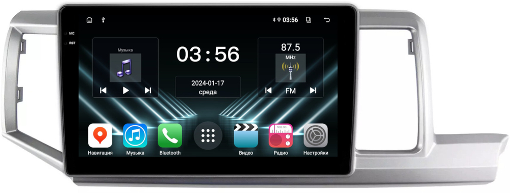 Магнитола для Honda Stepwgn 4 2009-2015 (правый руль) - FarCar DX10-9604 монитор 10.36" IPS на Android 13, 4+64Гб, CarPlay