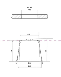 Встраиваемый светильник Maytoni Technical DL049-01W