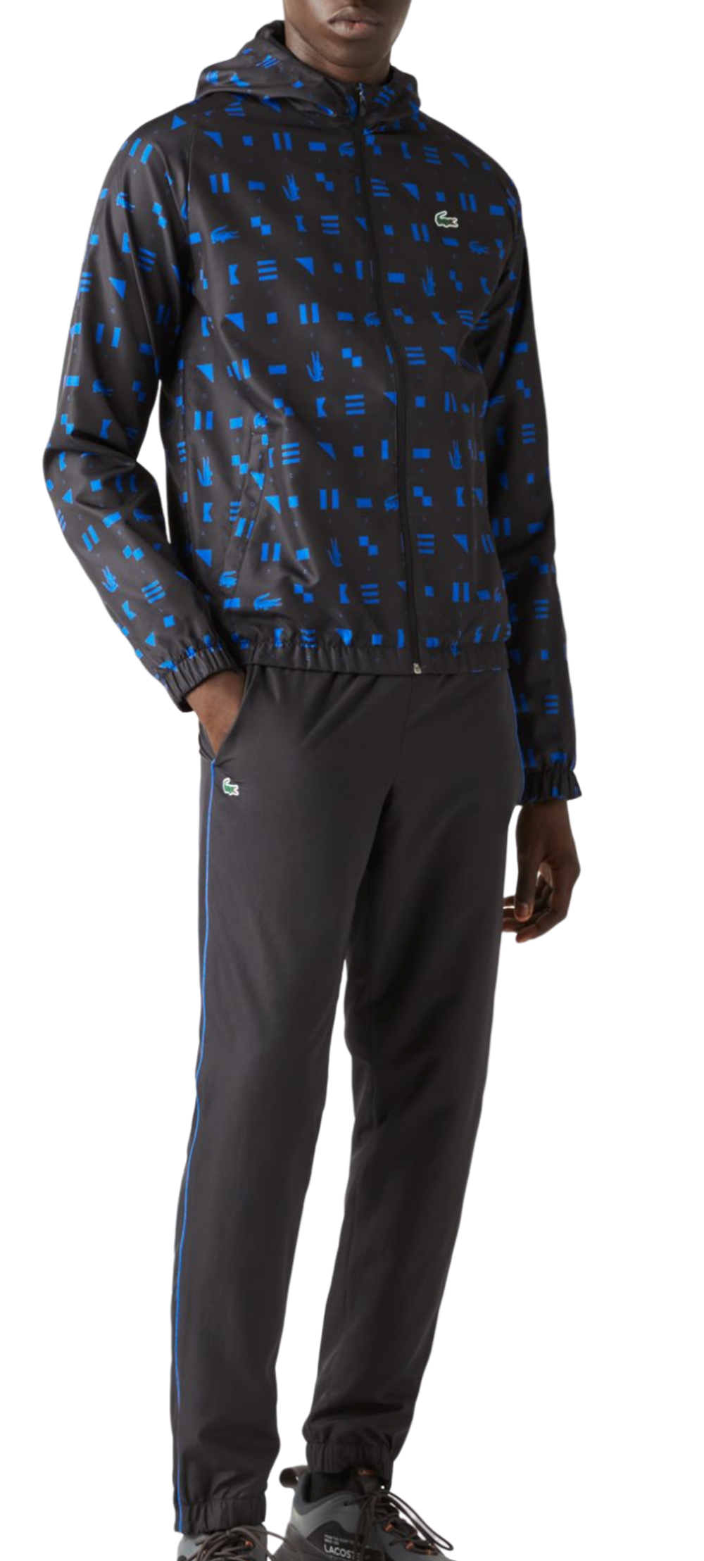 Для мужчин Костюм теннисный Lacoste Sport Tennis Tracksuit - black/blue/black