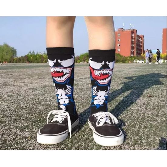 Носки "Веном", р-р 38-44 (ЧЕРНЫЙ)