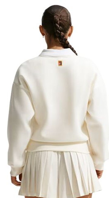 Женская Кофта теннисная Nike Court Collection Crew-Neck Tennis - sail/midnight navy