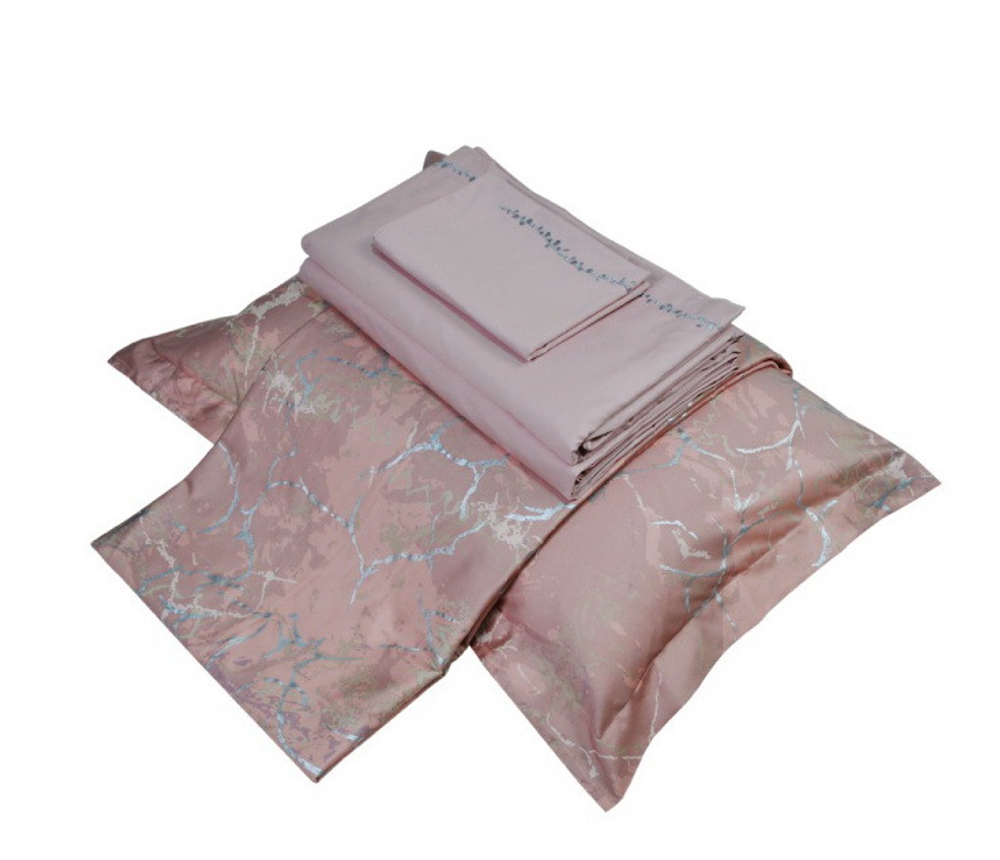 Простыня 270x310 Hamam Mineral розовая