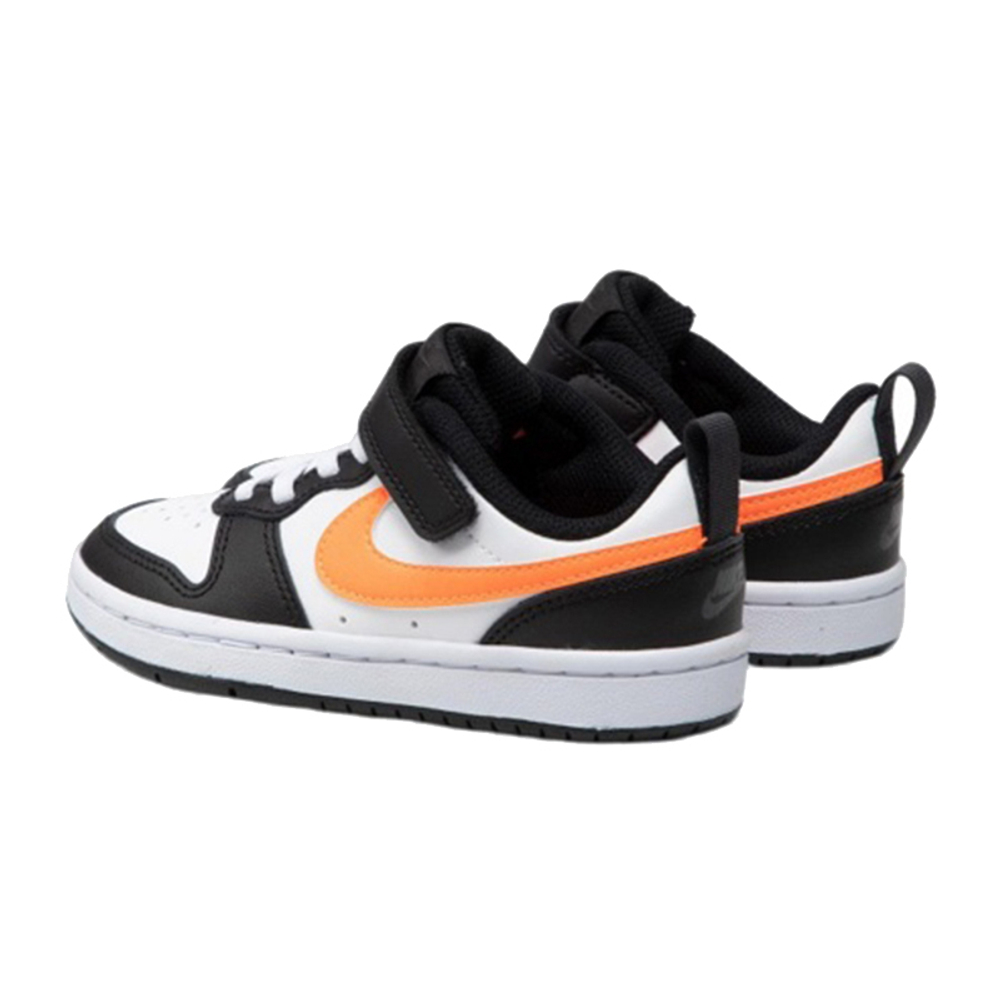 Детские кроссовки Nike Court Borough Low 2 'White Black Orange' BQ5451-115