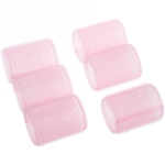 Бигуди липучки, 6шт., однотонные, цвет микс, d-4,5