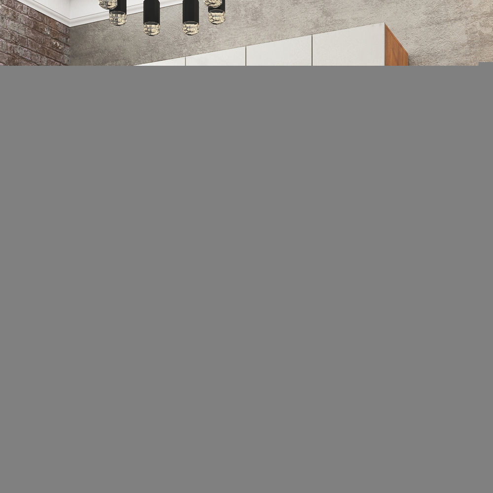 Шкаф Агератум МДФ четырехсекционный с антресолью Лайн флай (0,27) А10029 матовая - Орех Экко 9459  230*50*220