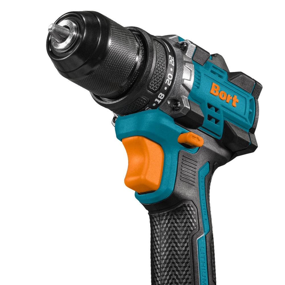Дрель-шуруповерт аккумуляторная BORT BAB-21-BLK (2х2,0 Ач + ЗУ)