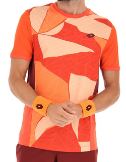 Мужская теннисная футболка Lotto Tech и D3 Tee - grenadine red