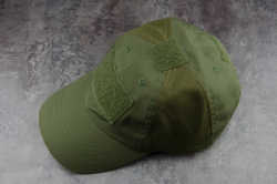 Бейсболка (кепка) сетчатая Gongtex Ripstop Baseball Cap с велкро панелью. Олива