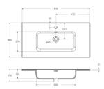 Тумба с раковиной подвесная BelBagno KRAFT-900-2C-SO-GSO Темно-Серый матовый, раковина белая BB900ETL