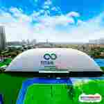 Крытое футбольное поле в надувном куполе «Город футбола», 60×40×14 м