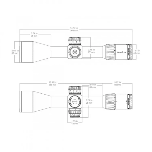 Прицел Vector Optics Taurus GENII 3-24x56 ED SFP (SCOL-55)
