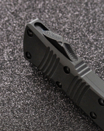 Автоматический складной нож SteelBro Mini Troodon Black Tanto 240-1T (черный-черный) фронталка/выкидуха