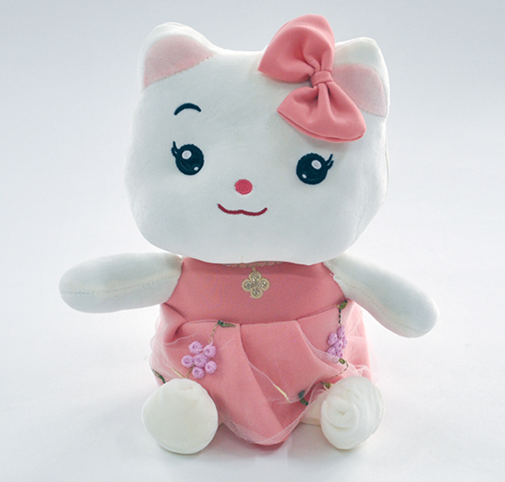 Кошка в платье в цветок №2 19x28x14см. (Hand)