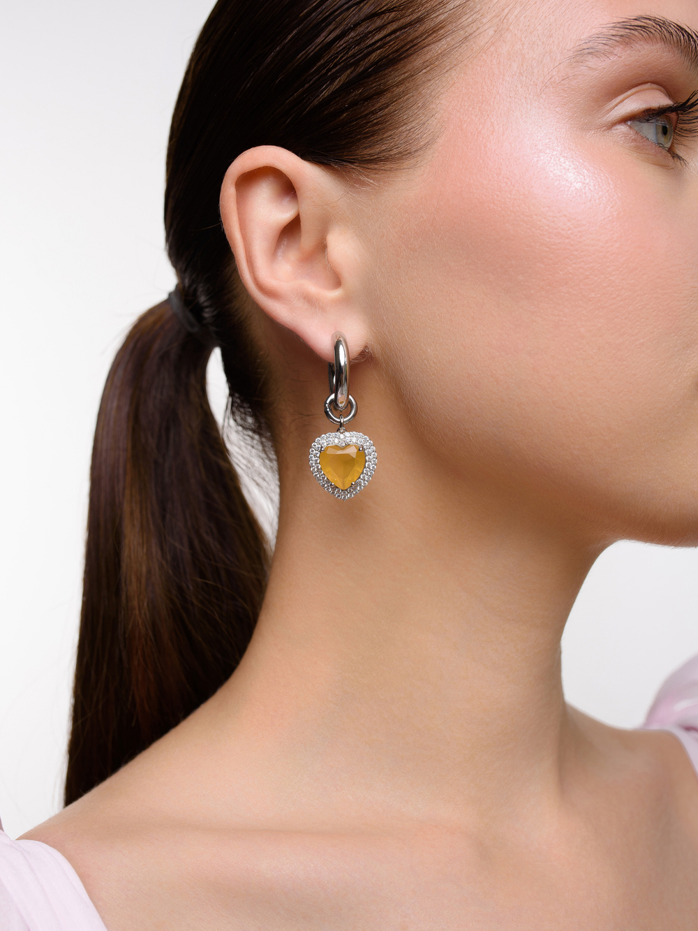 Серьги "Soul Yellow Matte" Silver