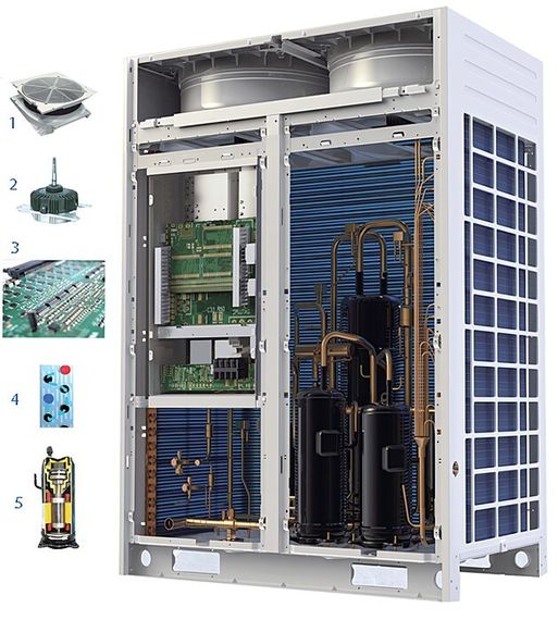 Наружный блок VRF системы Carrier 38VF016H119016 — (2)