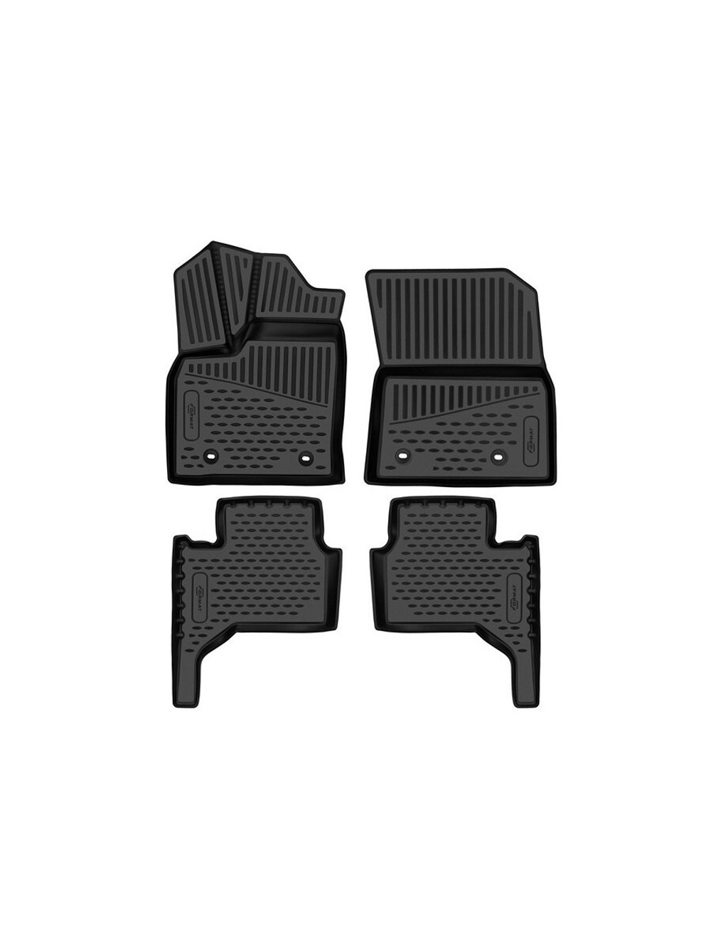 Коврики в салон для LEXUS LX600 (IV), 2021-, VIP, для капитанских сидений, 4шт. (Повышенная устойчивость, повышенная износостойкость) FORMAT.3DA67310210KVIP