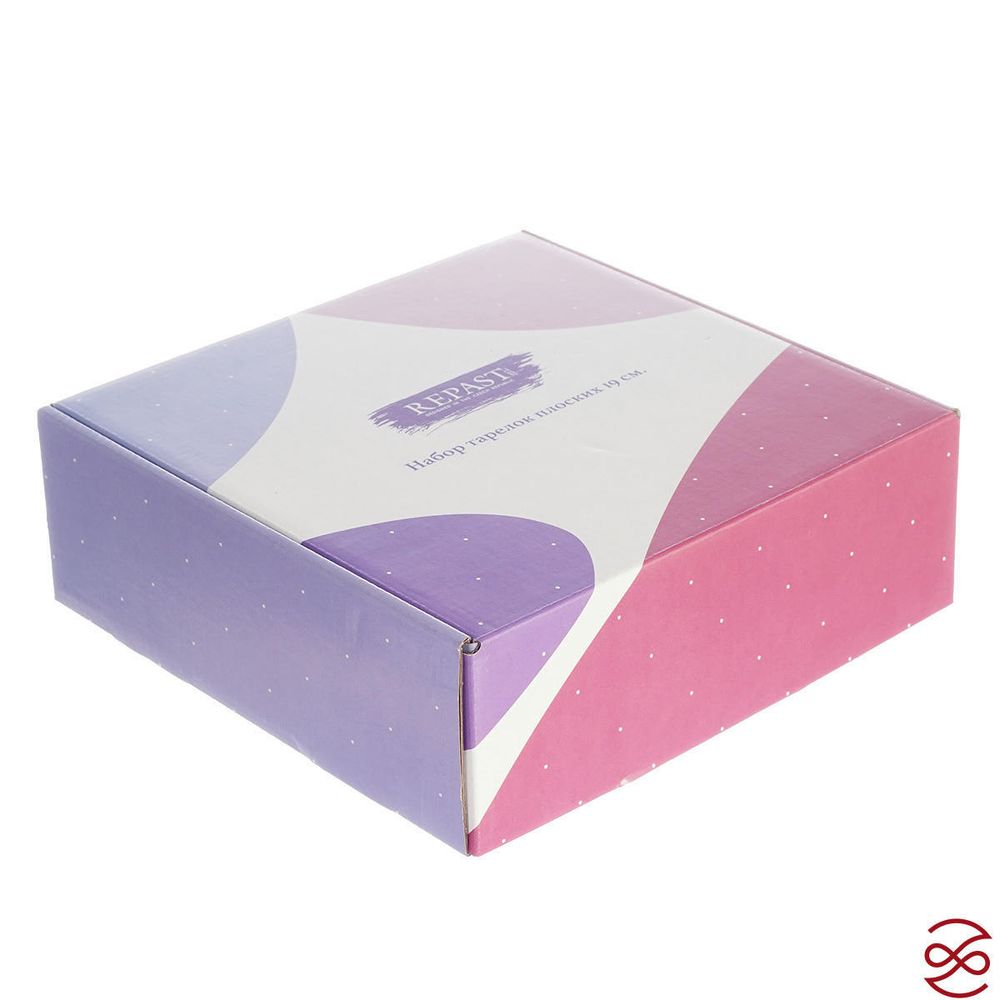 Набор плоских тарелок 19 см Repast Свадебный узор (6 шт)