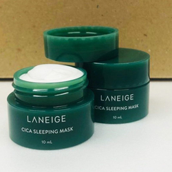 Laneige mini sleeping mask cica - Восстанавливающая ночная маска с центеллой азиатской (travel)