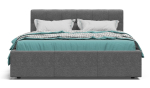 Белла Кровать+ПМ 160 Рогожка Мальмо серый