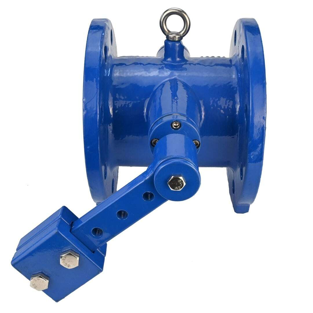 Swing check valve Elephant VCD1313E-F body material - cast iron GGG50, seal - EPDM, disc - cast iron GGG50, flanged, with swashplate and counterweight