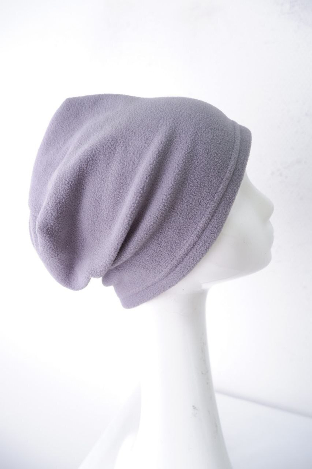 Шапка серая флисовая