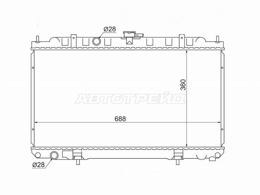РАДИАТОР ТРУБЧАТЫЙ SG-NS0001-16-MT SAT