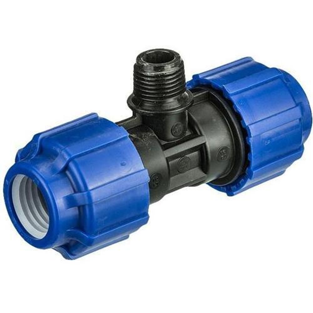 Тройник ПНД РЕ 25*1/2" нар. резьба