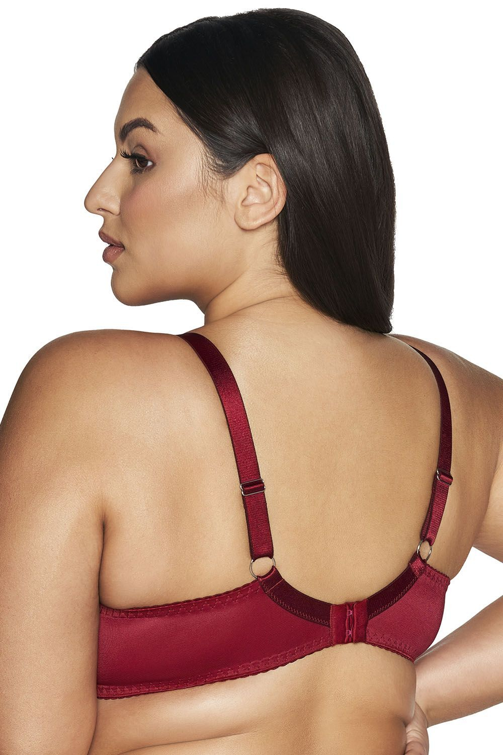 Рубиново-красный бюстгальтер Novato с вышивкой на чашках (Размер: 85E) (Цвет: красный)