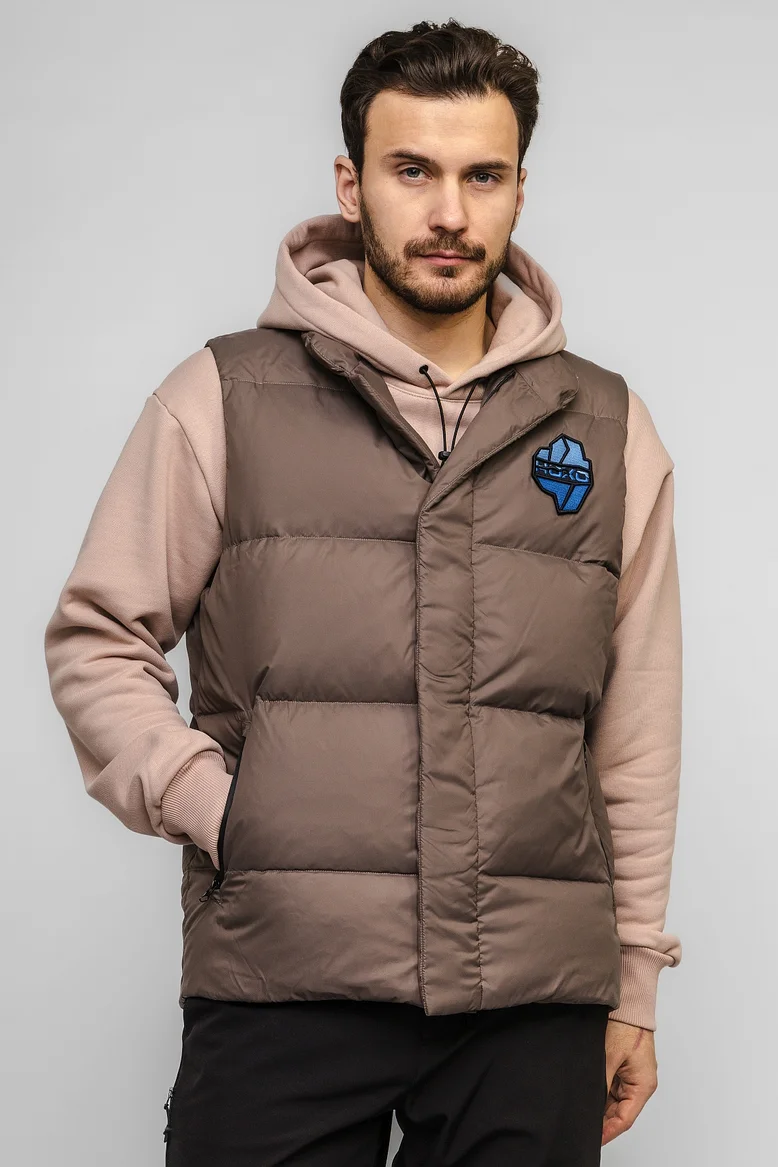 Жилет "НОХО" утеплённый, унисекс, цвет "Прибрежный туман"