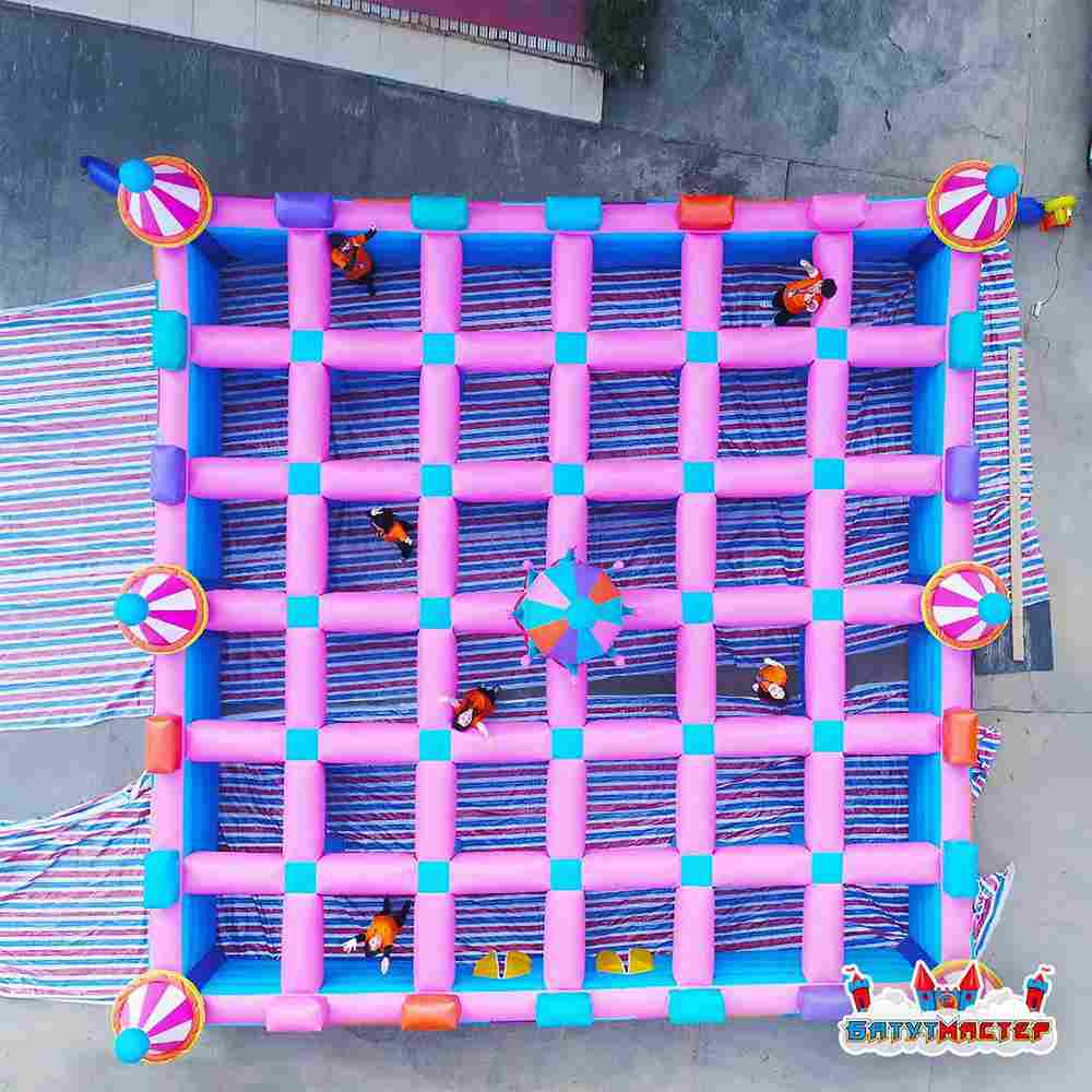 Надувной лабиринт «Сахарная Фантазия»,  9×9×2 м