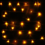 Гирлянда для дома 9,5м 100 ламп LED прозрач.пров.,8 реж, IP-20, Жёлтый (возможность соединения)