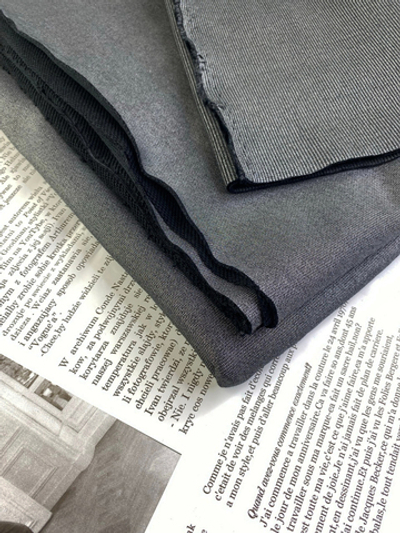 ЧЕРНЫЙ - Кашкорсе с лайкрой, с серебристым покрытием, компакт пенье (1112)