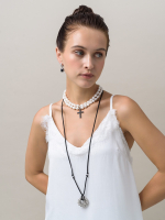 Серьги "Lollipops" Black Silver