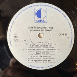 Винтажная виниловая пластинка LP Agnetha Faltskog From ABBA АББА Elva Kvinnor I Ett Hus (Швеция 1975)