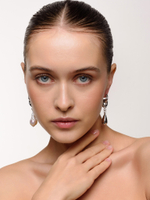 Серьги "Drop Pearl" Silver