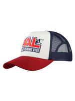 Бейсболка PAL 2023 Feel The Fishing Vibe #бордовая сетка коричневый козырек