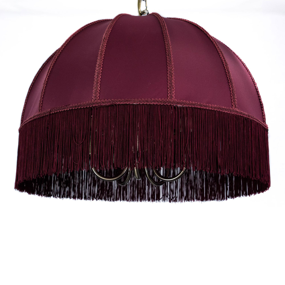 Citilux Базель CL407153 Люстра подвесная с бордовым абажуром