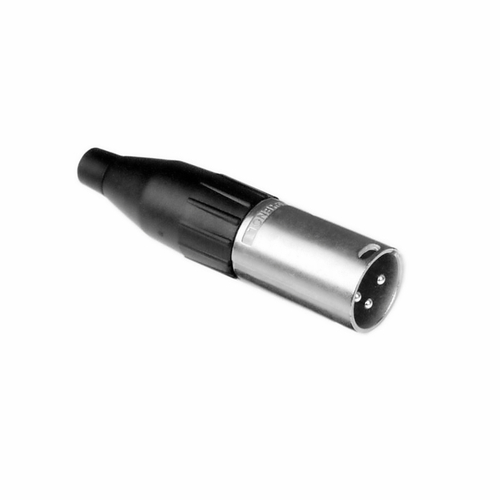 AMPHENOL AC3MM - Коннектор XLR кабельный папа , 3 контакта, точеные контакты, цвет - никель