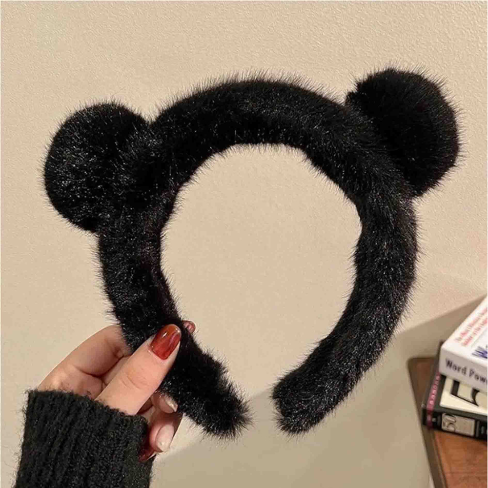 Ободок Медведь (чёрный)