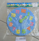 Коврик часы 19см, толщина 0,6 см, с-30600