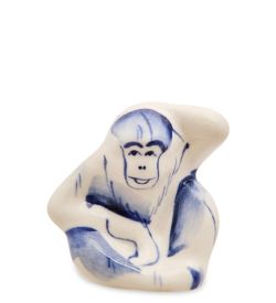 ГЛ- 852 Фигурка «Гибон» (Гжельский фарфор)