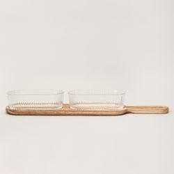 МЕНАЖНИЦА 2-Х СЕКЦИОННАЯ НА ДЕРЕВЯННОЙ ПОДСТАВКЕ400 МЛ