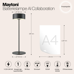 Аккумуляторный светильник Maytoni AI Collaboration MOD229TL-L3B3K2