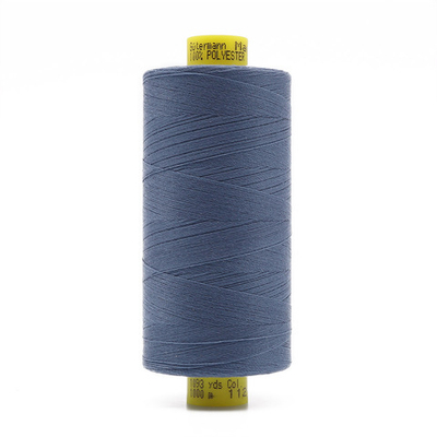 Нитки для отстрочки Gutermann Mara №30, 300м, серо-синий джинс