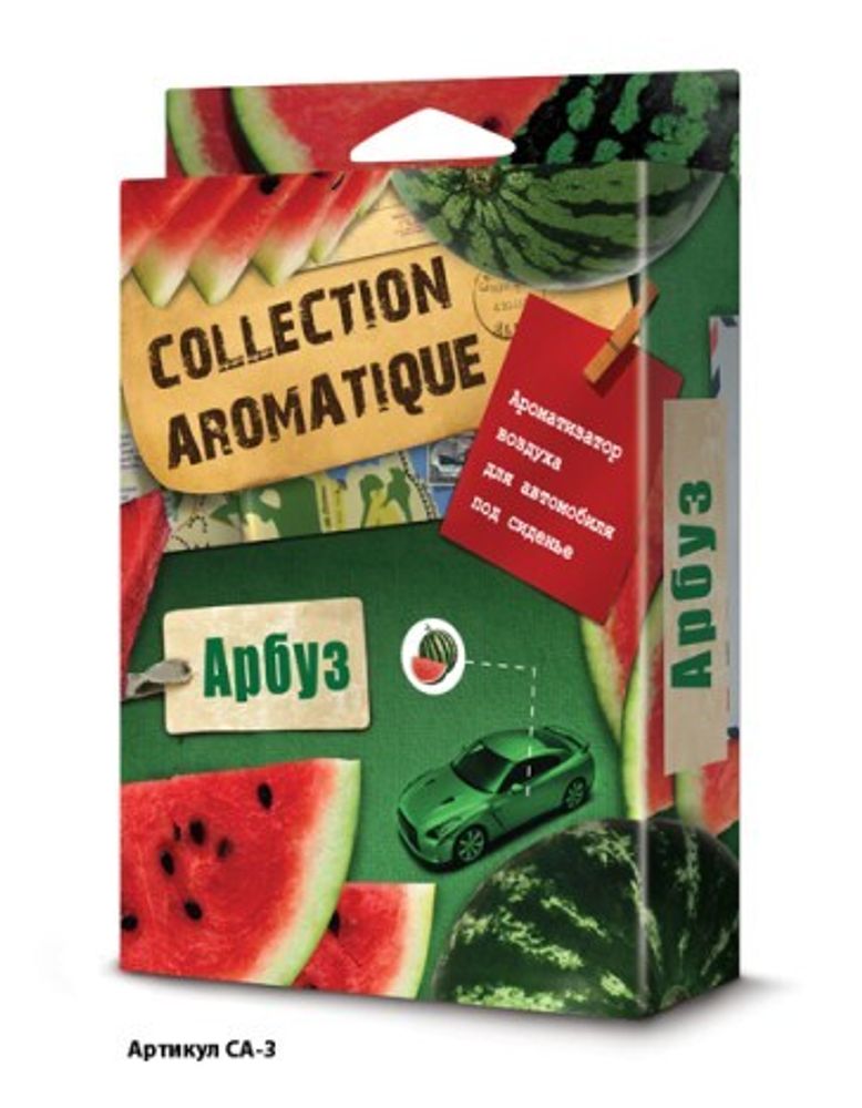Ароматизатор под сиденье  COLLECTION AROMATIQUE  Арбуз свежий 200 мл (FOUETTE)