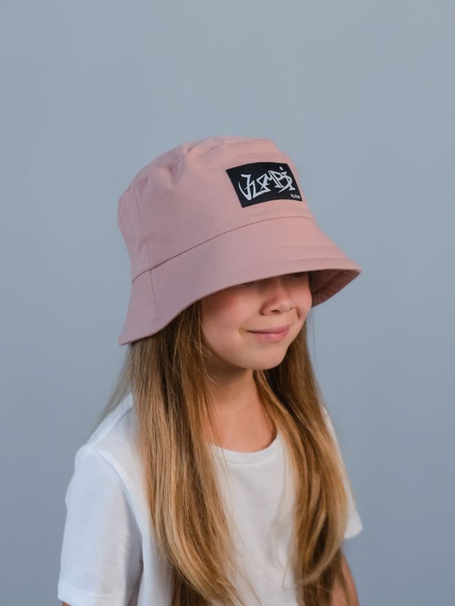 Панамка трикотажная подростковая ГРАФФИТИ (Пудра)