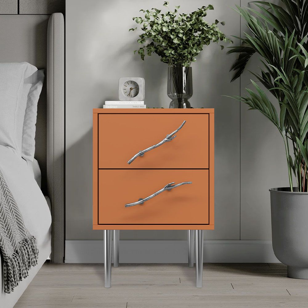 Тумба Арт Колор matte Стайл Сильвер Томленый оранжевый матовый