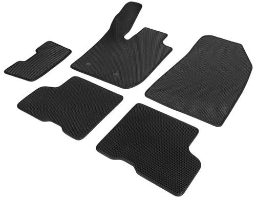 Коврики в салон автомобиля AutoFlex EVA (ЭВА, ЕВА) Business для Renault Duster II поколение (передний и полный привод) 2021-н.в., 5 частей, с крепежом, 3470103