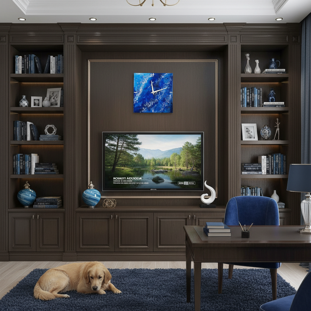 Часы настенные подарочные 30 см со стразами